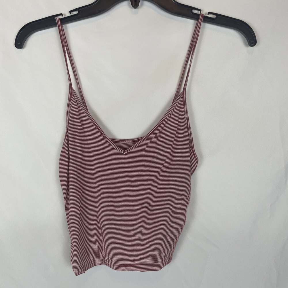American Eagle Soft & Sexy Spaghetti Tank Top S Red White Striped Boho Camisole